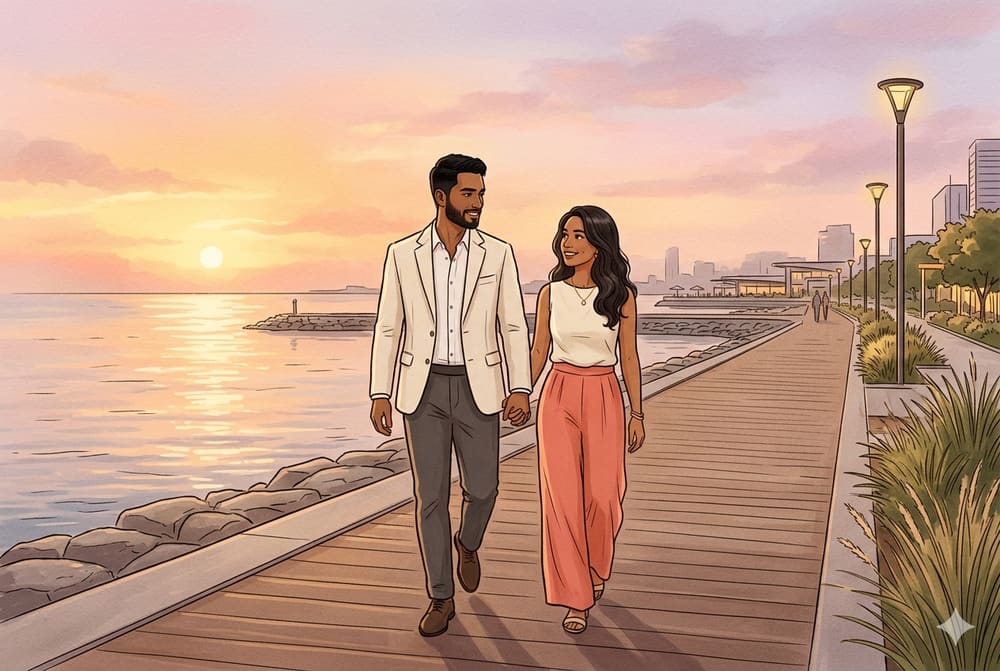Sunset walk